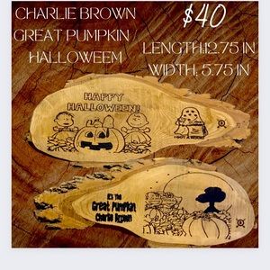 DOUBLE SIDED HOLIDAY SIGN WITH CHARLIE BROWN GREAT PUMPKIN AND HALLOWEEN!